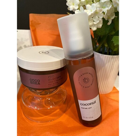 Bath & Body Works “Coco Shea” New Coconut Scented Body Butter & Mist - Picture 1 of 8